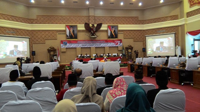 Permalink ke Rapat Paripurna Istimewa DPRD Kota Jambi Dalam Rangka Mendenggarkan Pidato Kenegaraan Khidmad