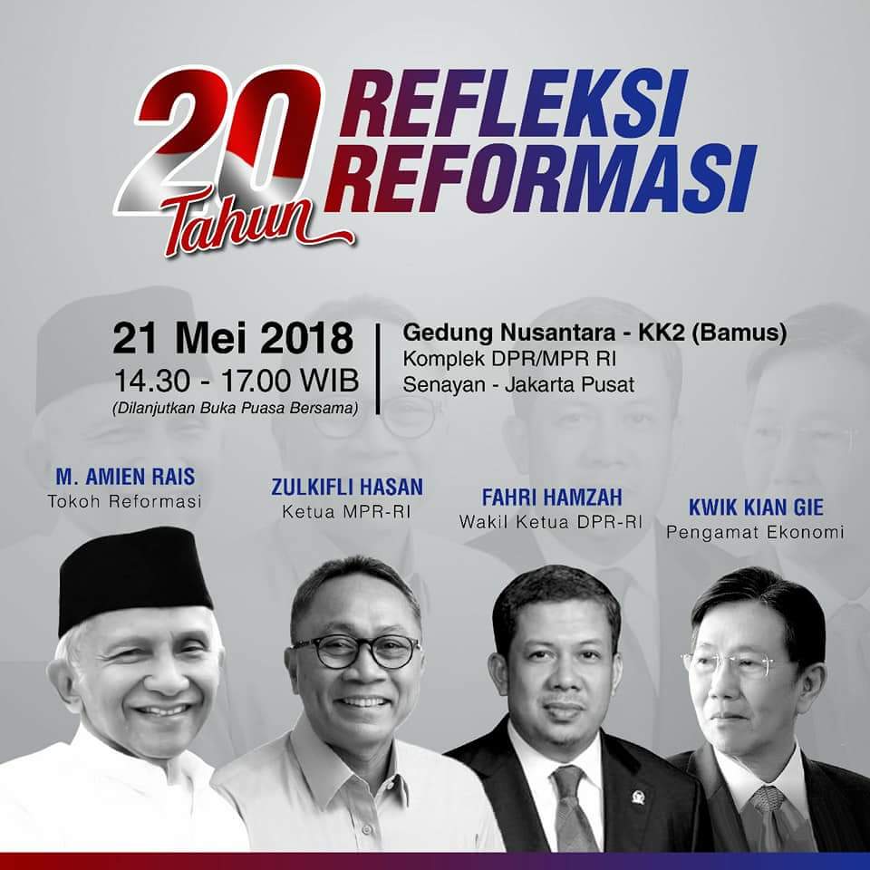 Permalink ke H. Bakri : Fahri Hamzah Akan Orasi Politik Kebangsaan di Refleksi 20 Tahun Reformasi bersama PAN 