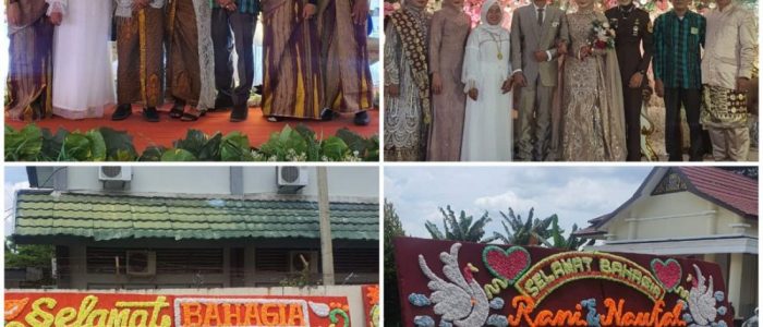 HM Hadiri Sejumlah Undangan Pesta Pernikahan, Ketua DPRD Putra Absor Kirim Karangan Bunga