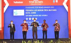 Permalink ke Event Terbesar dan Membanggakan, Walikota dan Perumdam Tirta Mayang Kota Jambi Raih Penghargaan Top BUMD Awards 2021