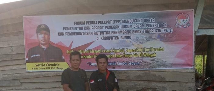 Ketua FPP Satria Oendric Dukung Pemkab Bungo Dalam Memberantas Aktivitas PETI