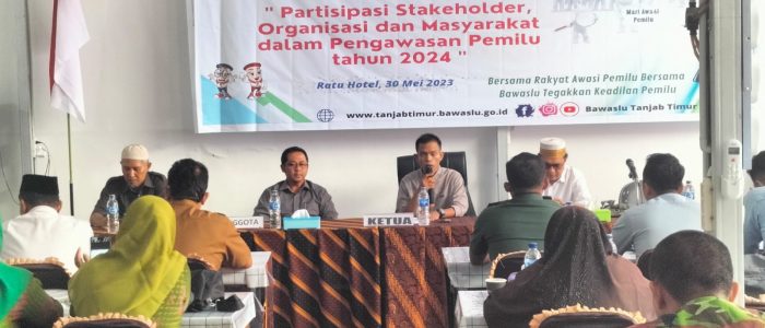 Bawaslu Kabupaten Tanjab Timur Sosialisasikan Pengawasan Pemilu Partisipatif