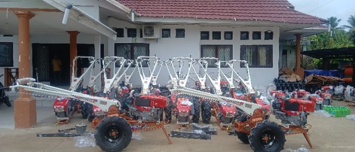 Dinas Pertanian dan Hultikultura Tanjabbar dapat Luncuran Alat Traktor 32 Unit untuk Brigade Pangan dari Kementan